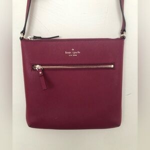 Kate Spade | Rima Laurel Way Crossbody Saffiano Leather Blackberry